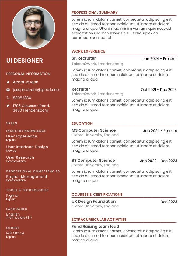 CV Template 4