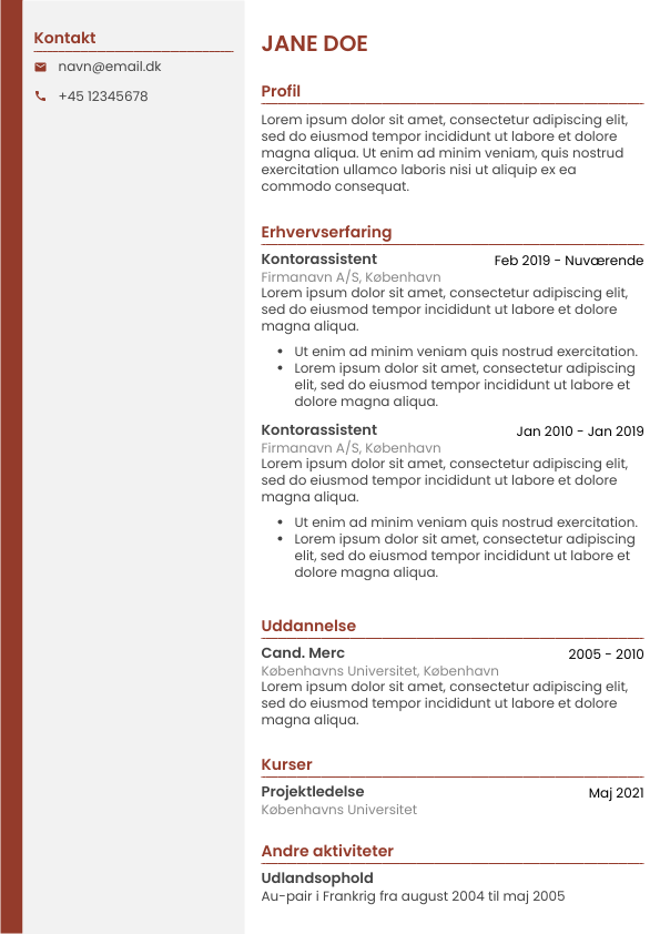 CV Template 5
